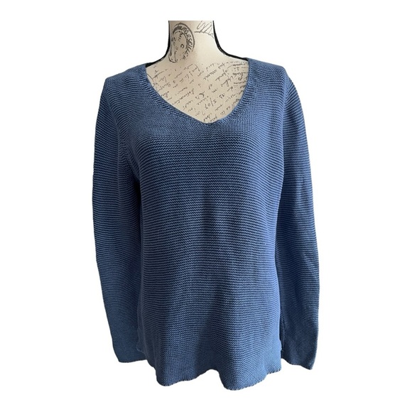 Tommy Bahama cotton v-neck knit sweater, size large - Picture 2 of 6